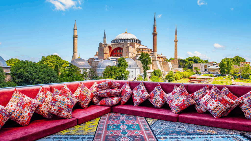 Isztambul Hagia Sophia kilátás, nevezetesség