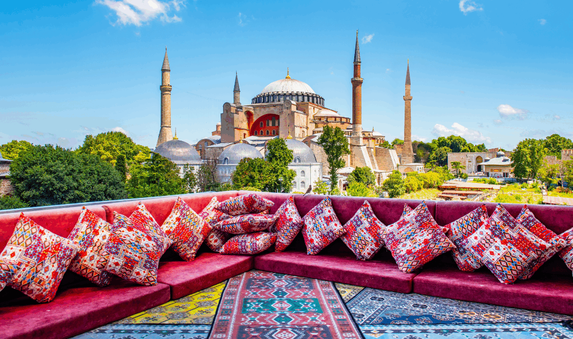 Isztambul Hagia Sophia kilátás, nevezetesség